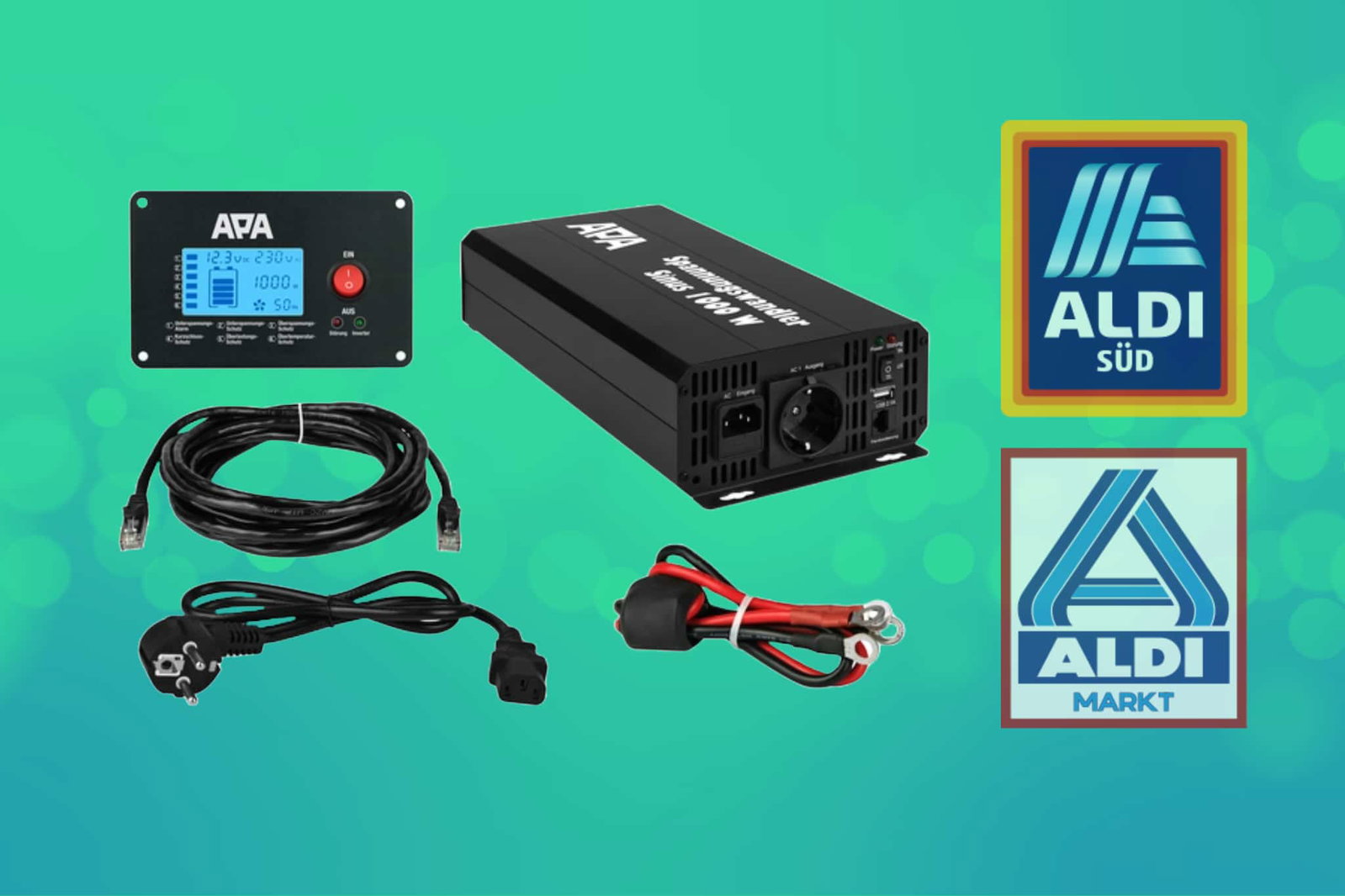 Technik für Camper: Dieser Spannungswandler/ Wechselrichter ist jetzt stark reduziert im ALDI Onlineshop