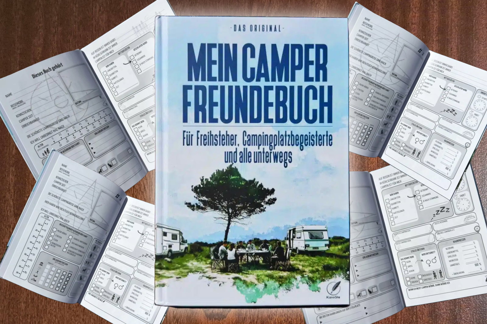 Für deine Reiseerinnerungen: Originelles Camper Freundebuch für die Bekanntschaften unterwegs
