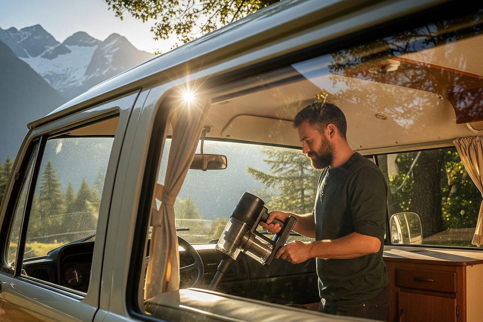 Sauberkeit im Camper: Starke Akku-Staubsauger bei ALDI im Angebot