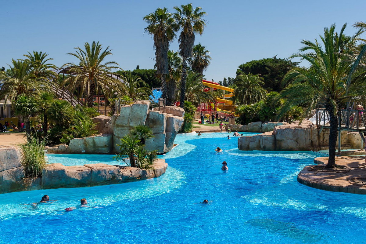 Wasserlandschaft im Camping La Sirene in Argeles-sur-Mer