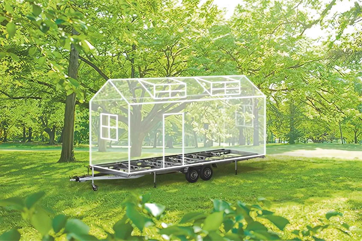 Das Tiny House Chassis von AL-KO als Projektskizze