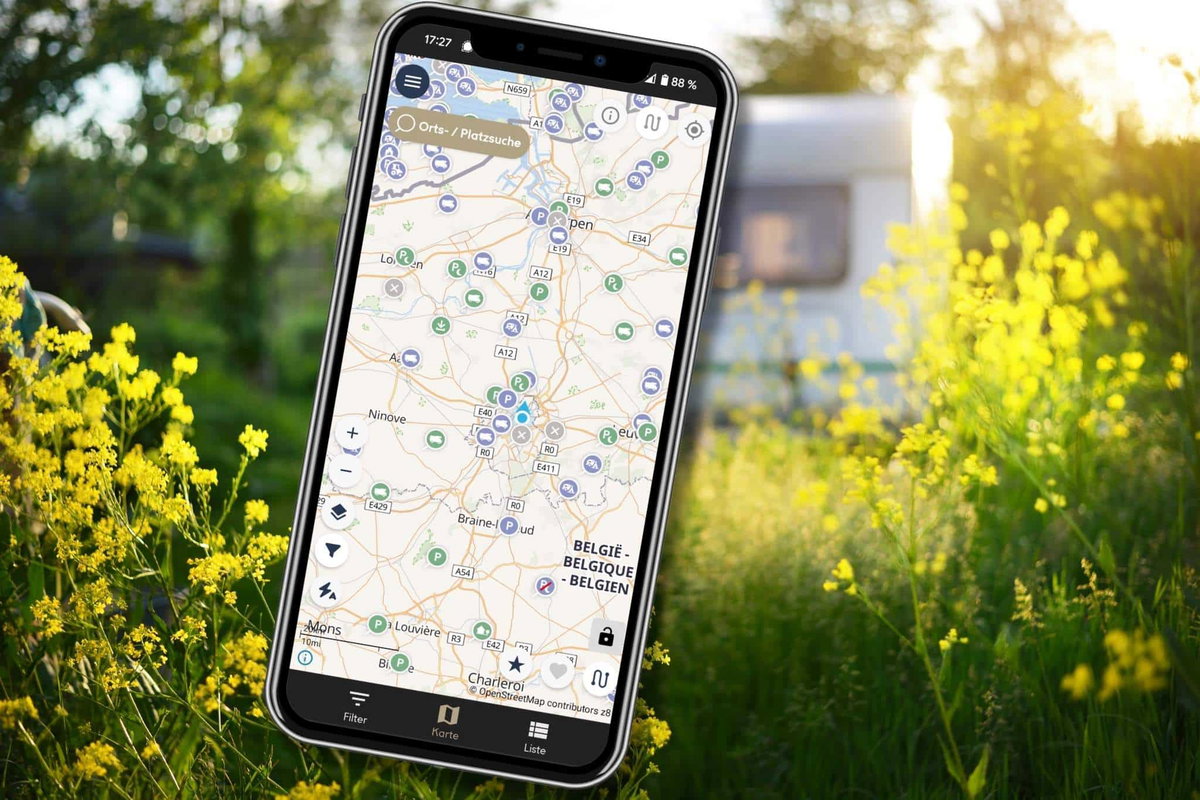 Camping App - die App für Campingplätze und Wohnmobil-Stellplätze