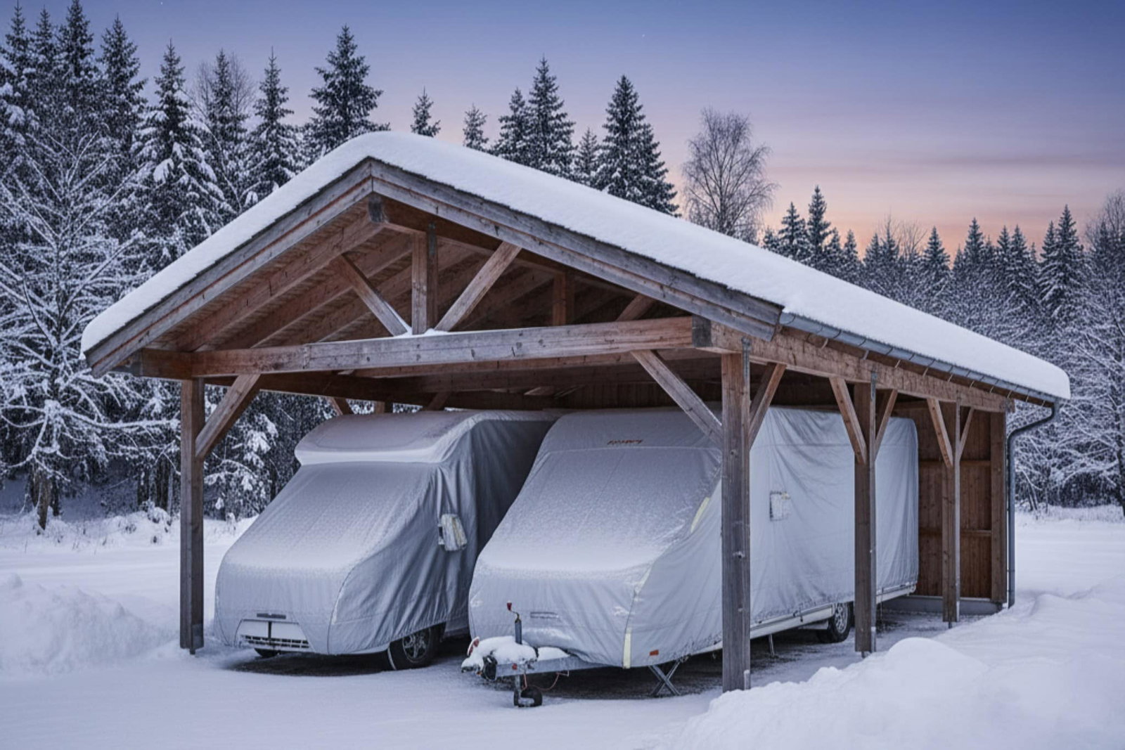 Bereit für die Winterpause mit Obelink: Abdeckplane, Schutzhülle für die campingfreie Zeit