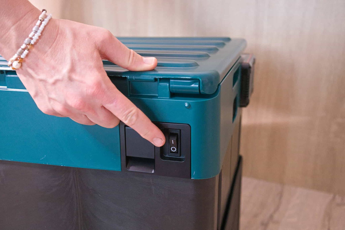 Clesana X1 im Test: An- und Aus-Schalter