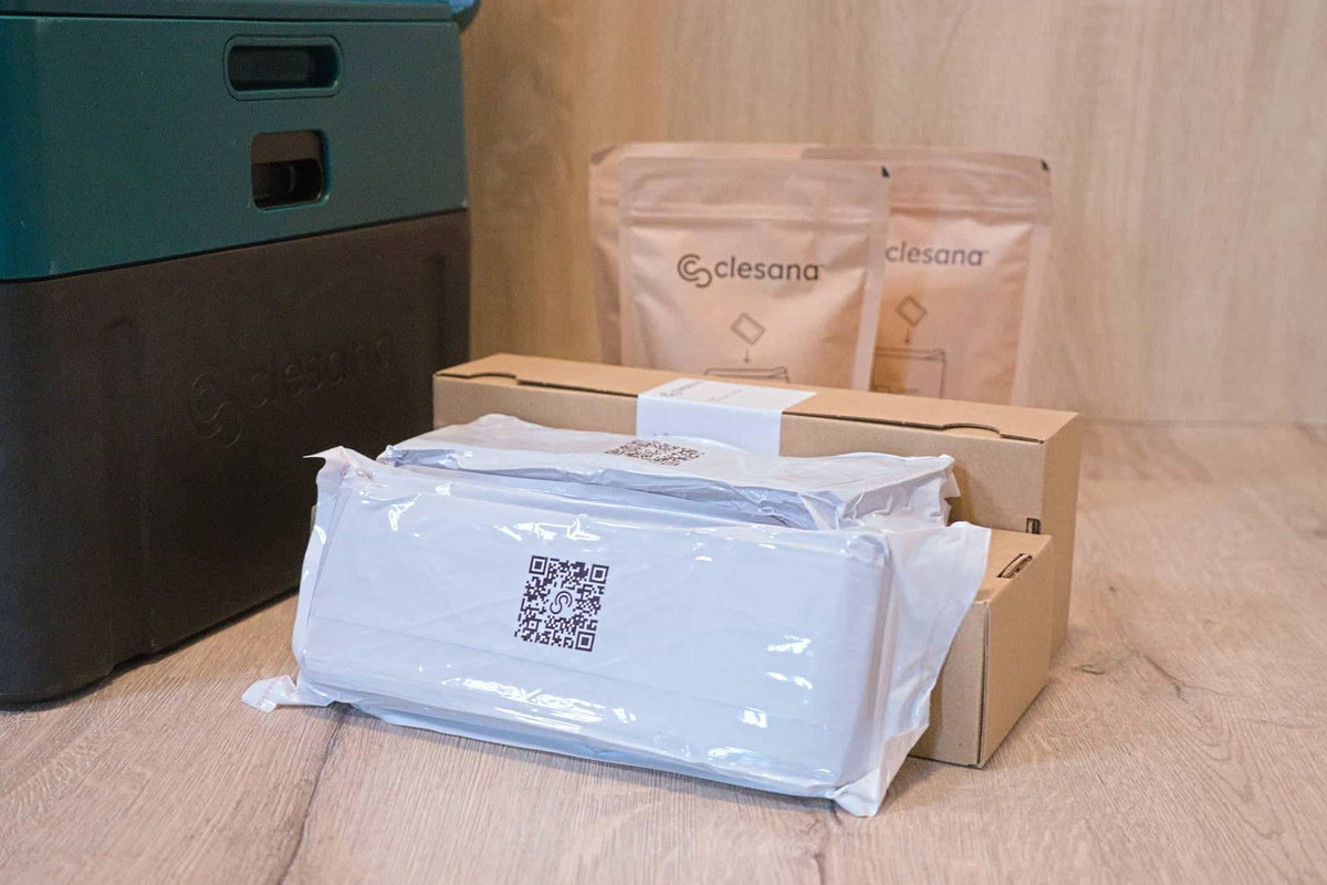 Clesana X1 im Test: Folienliner Beutel verpackt