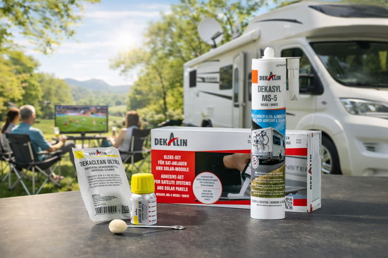 Kleben statt Bohren: Gewinne das DEKALIN Profi-Set für Solar- und SAT-Anlagen!