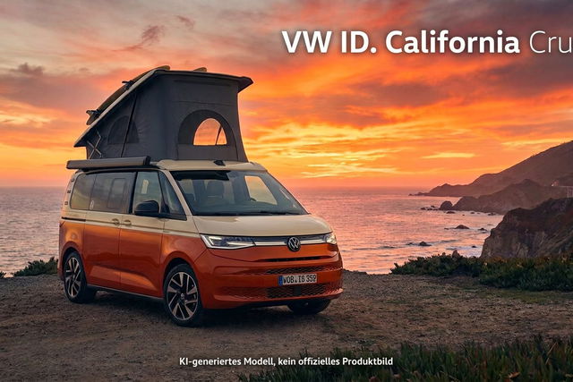 VW ID. California Cruise: Wird der elektrische Bulli endlich ein echter Camper?