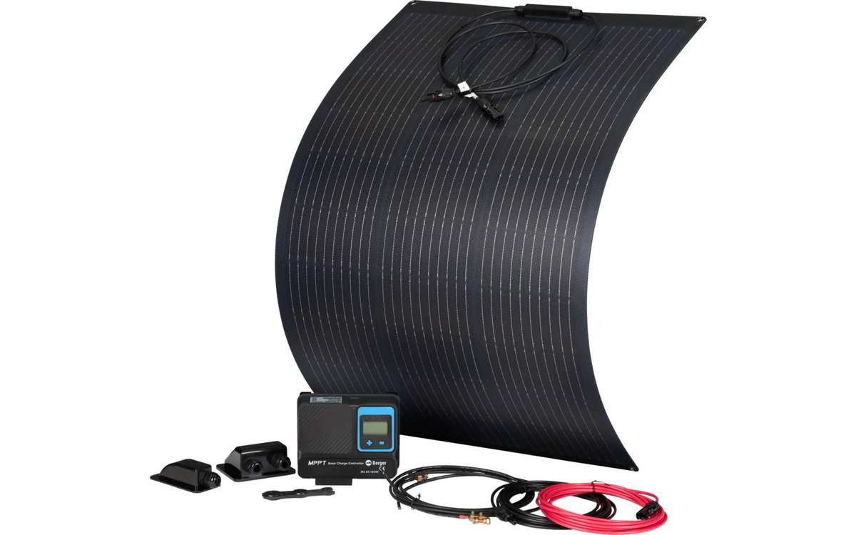 Berger Komplettanlage Deluxe Flex: Flexibles Solarpanel-Set 100 W