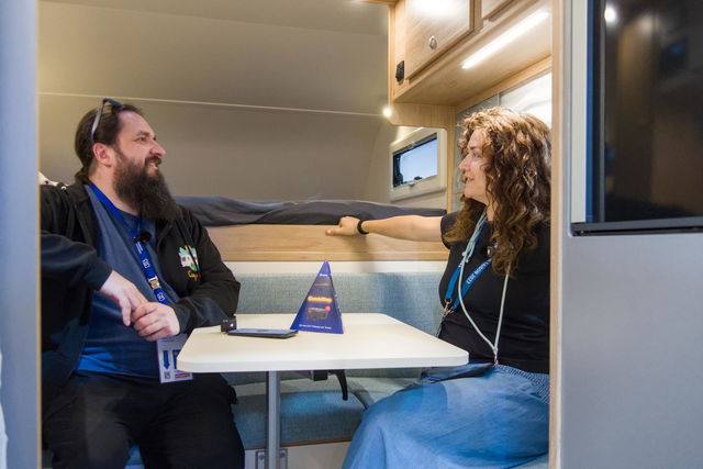 Caravan Salon live: Tischer präsentiert Leichtgewicht unter den Absetzkabinen