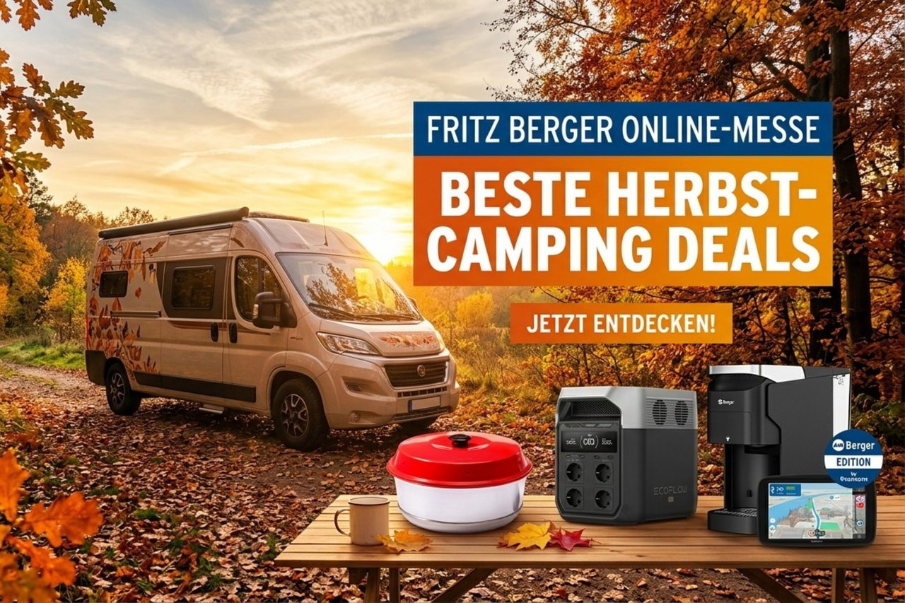 Die besten Schnäppchen zur Online-Messe: Starke Camping-Angebote bei Fritz Berger sichern!