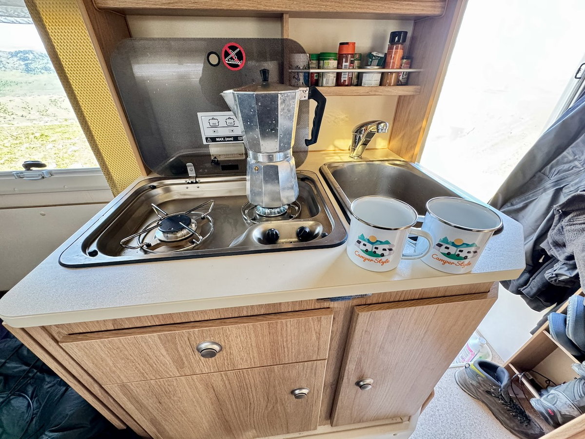 Kochen in der Kabine
