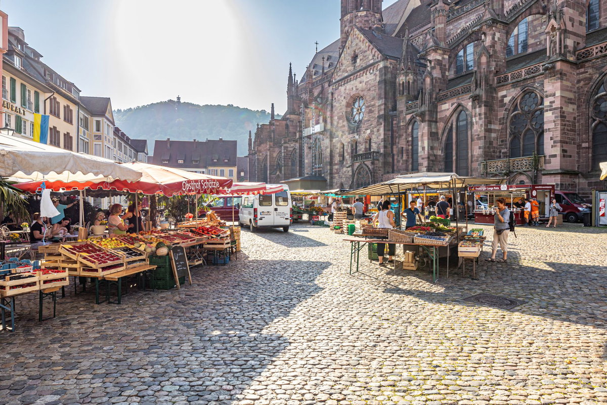 Münstermarkt in Freiburg.