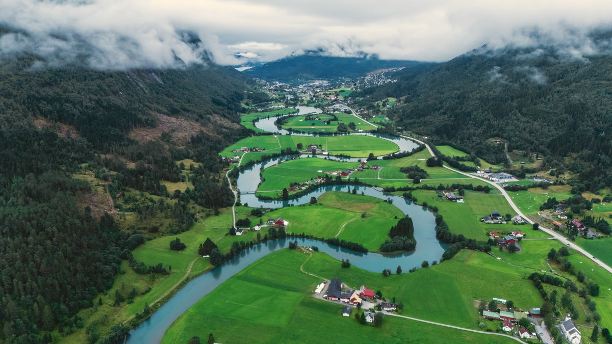 Atemberaubende Landschaft in Stryn, Norwegen