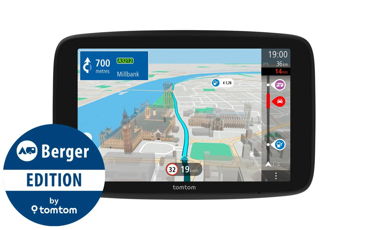 TomTom GO Camper Max PP Navigationsgerät Berger-Edition 7 Zoll